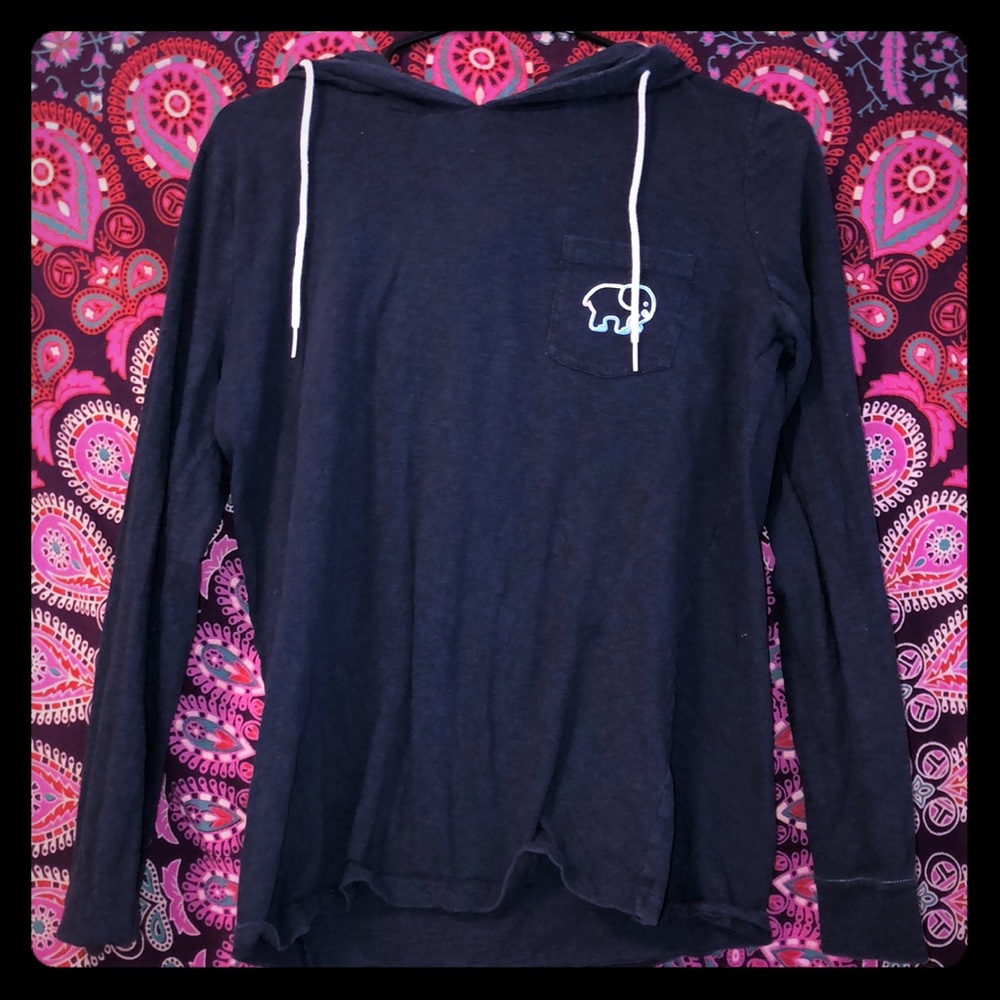 Navy blue ivory Ella thin sweat shirt
